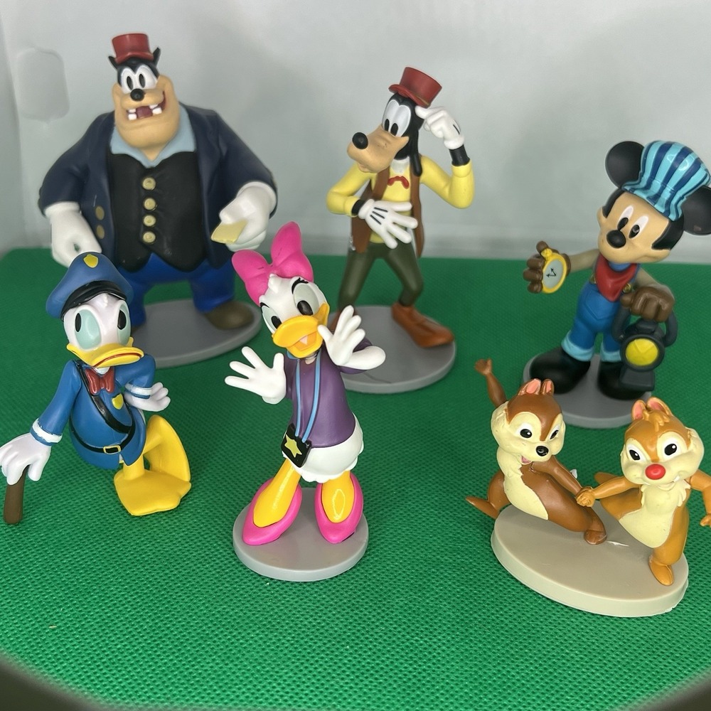 Mickey Mouse‎ & Friends Official Disney Lot of 6 PVC Figures Cake Topper Toys 3"